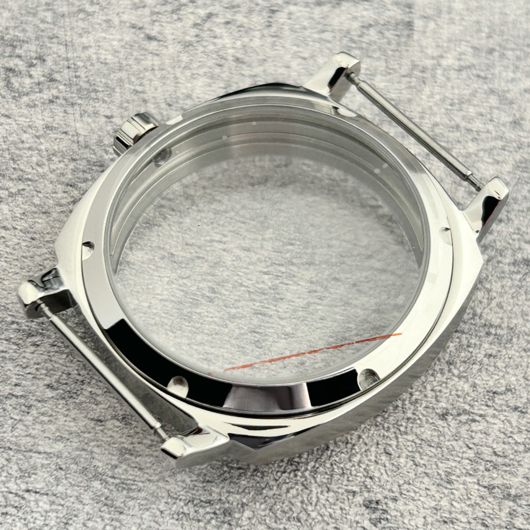 42mm Stainless Steel Watch Case Sapphire Crystal Fit 6497 ETA6498 ST36 Movement