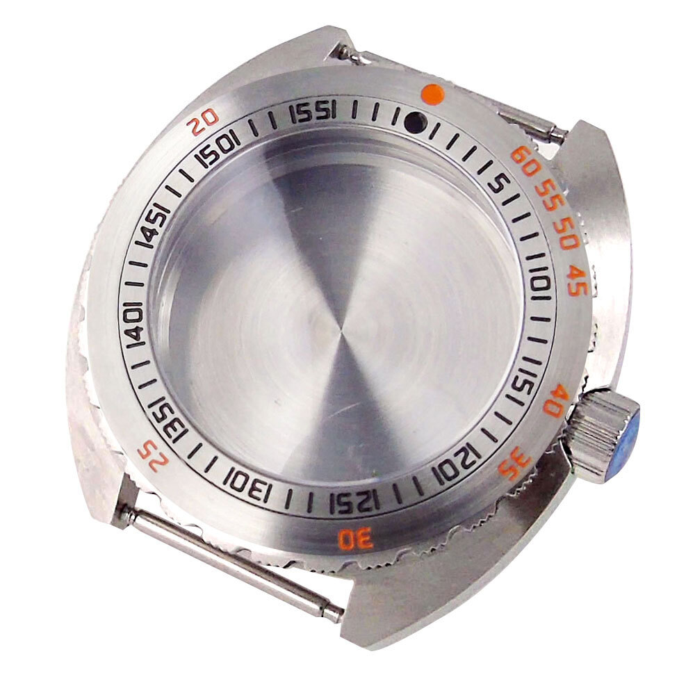 42mm Watch Case 120 clicks Bezel 200M Waterproof Sapphire Glass Fit NH35A NH36A