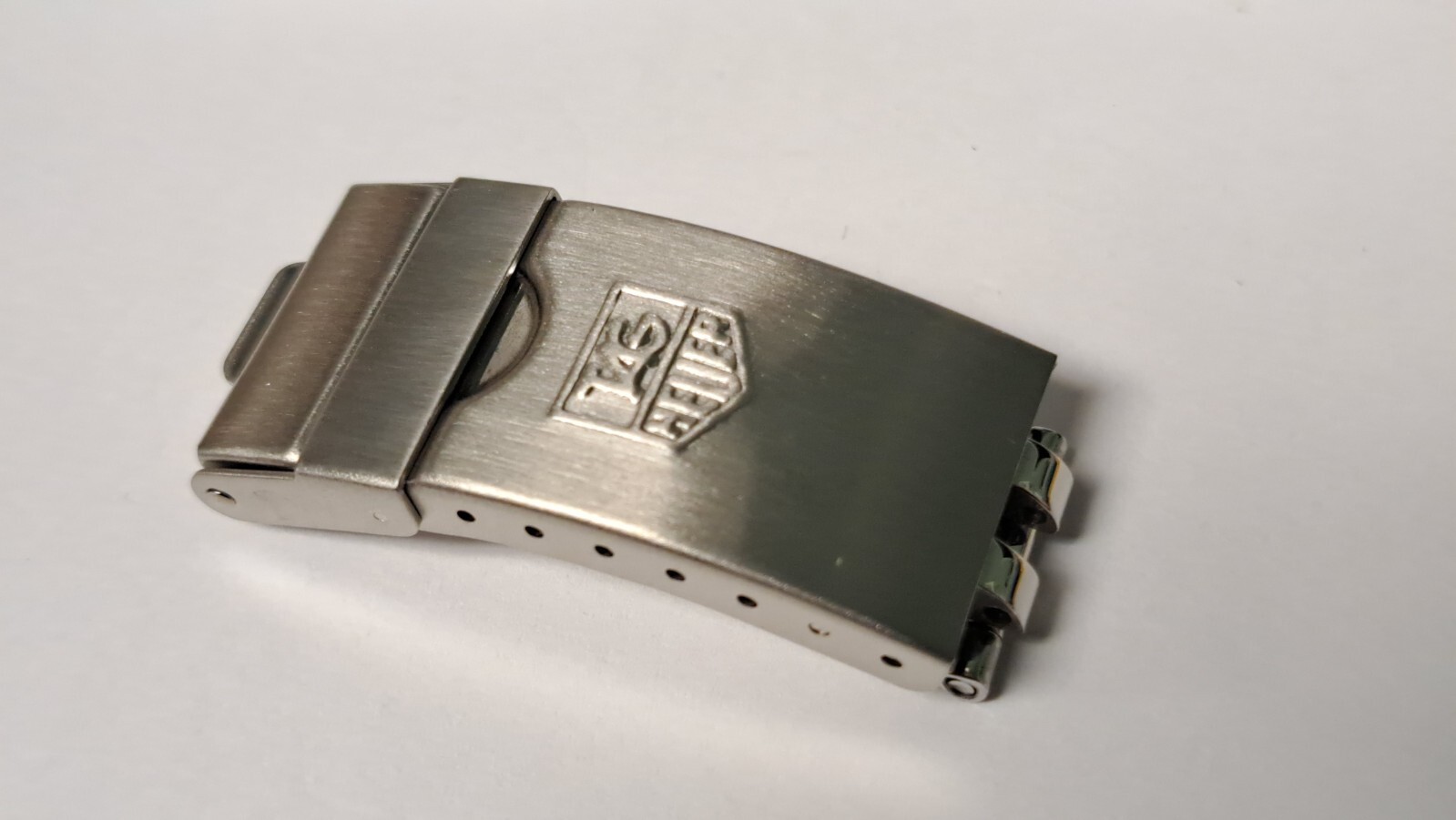 Tag Heuer clasp buckle S/S, approx 19mm diameter of pin/clasp