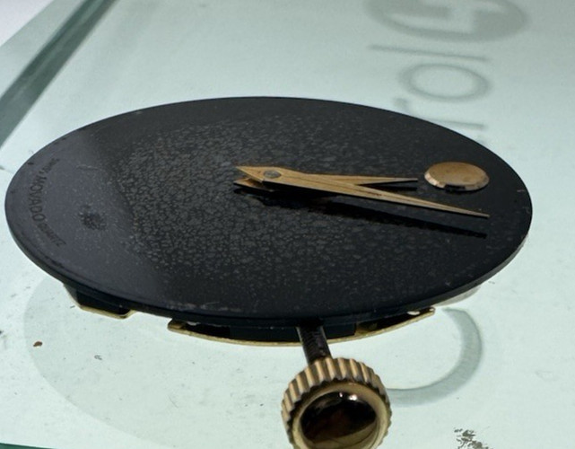 Movado Museum Watch Movement Ref 902.002 With Black Dial Women 21/25 mm SWISS
