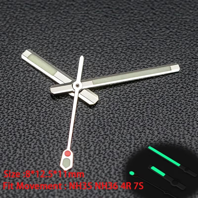 Watch Hands C3 Luminous for SKX007 SKX009 6105 PROSPEX Fit NH35/NH36 4R36 7S26 M