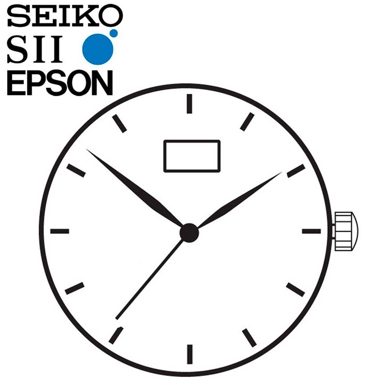 New Japan Seiko SII / TMI / Epson VJ76 Watch Movement, 11 1/2 Ligne, 3 Hands
