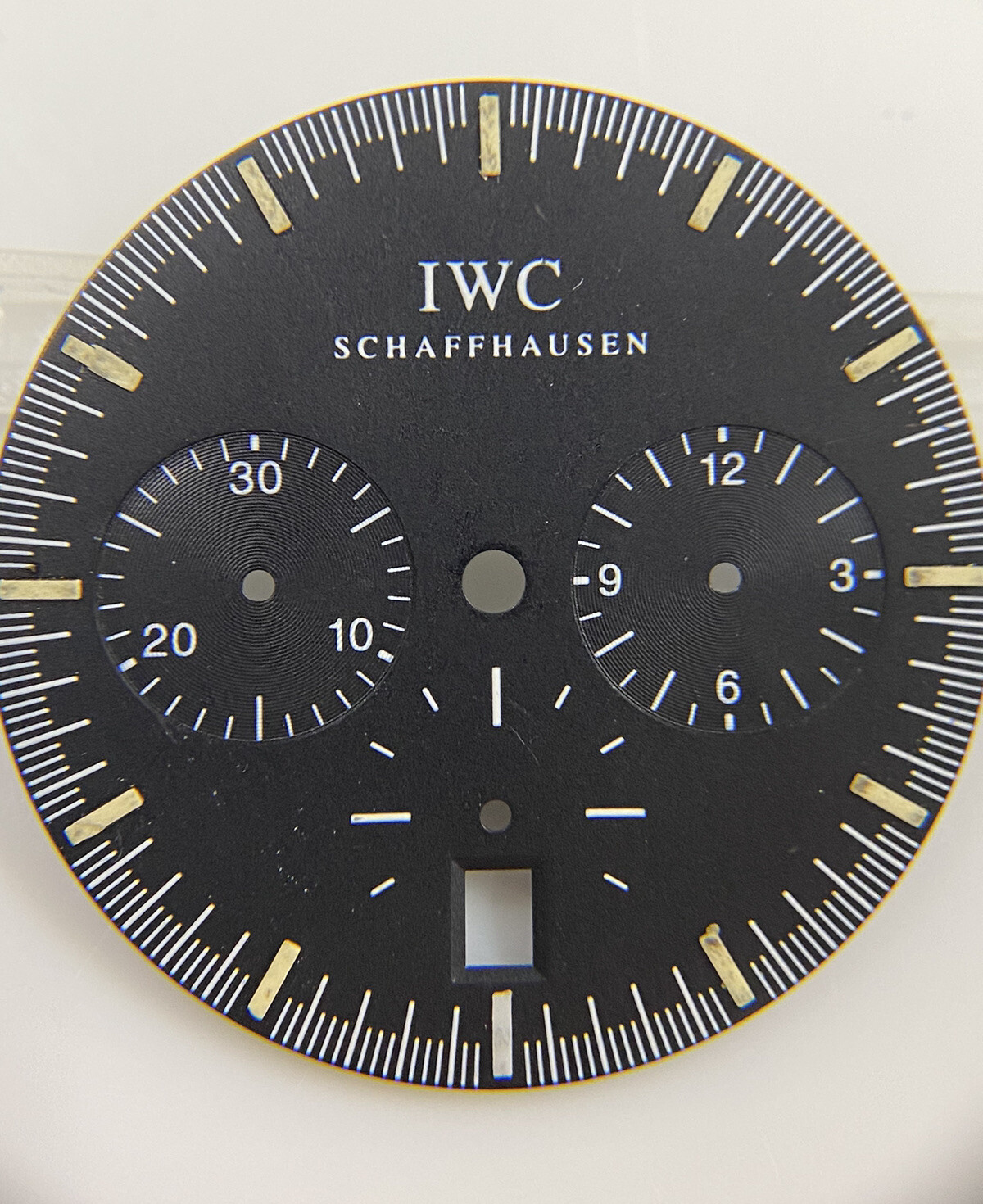 Original IWC GST SCHAFFHAUSEN Chronograph IW372701 Black 27mm Dial
