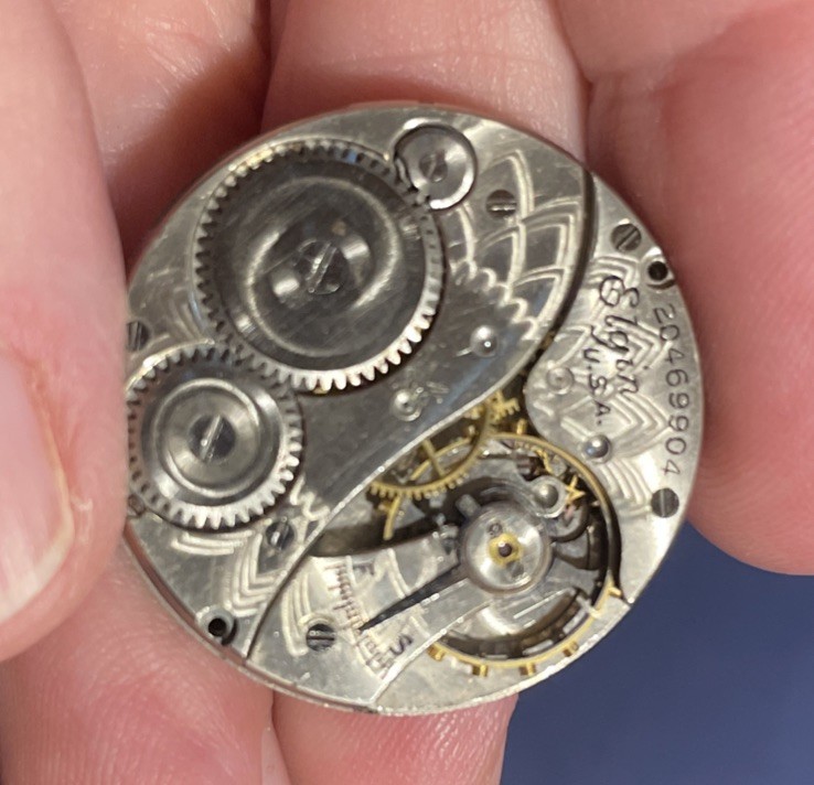 Vintage 1919 Elgin 431 model 2 6/0 size 7 jewel openface pocket watch movement
