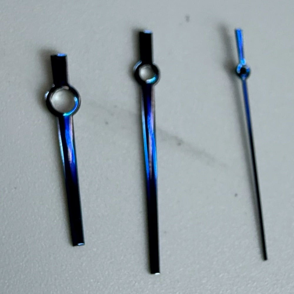 Modified Dayjust High Canon Blue Watch Hands for Miyota 8285 Movement