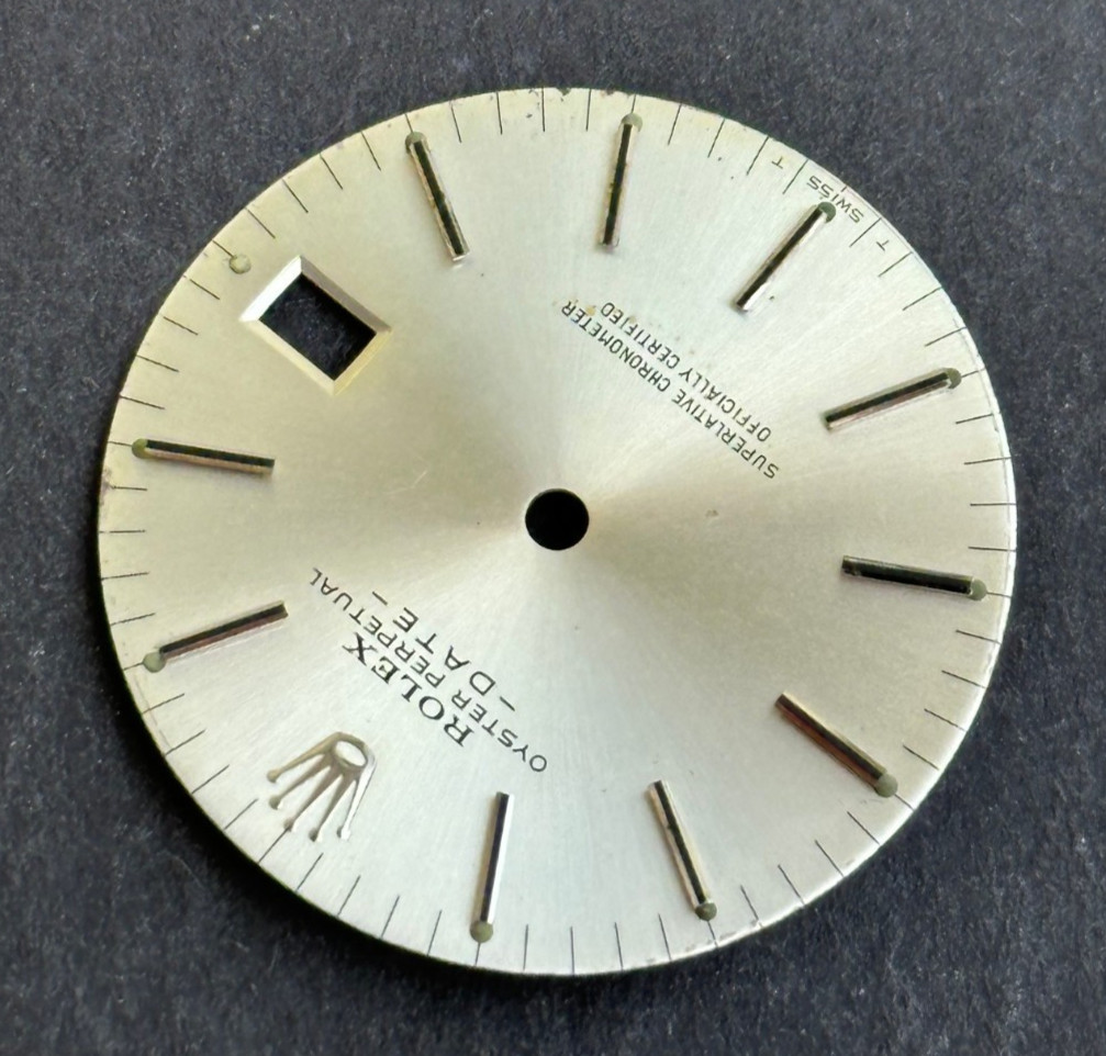 Vintage Rolex Oyster Perpertual Date Watch Dial For 34mm Case 1500 1501 1503