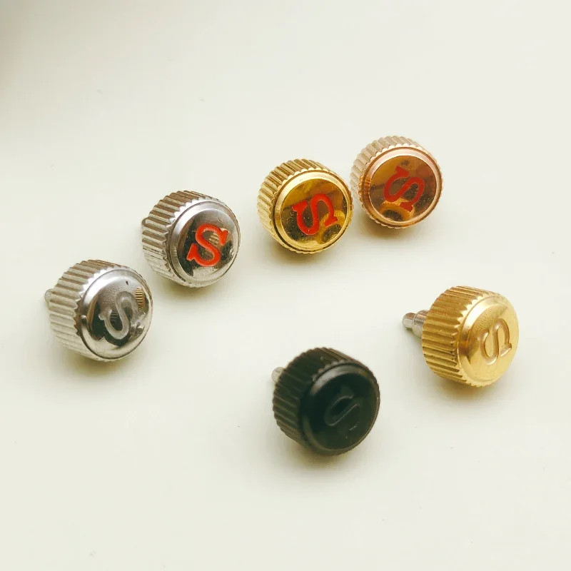 7Mm Screw-In Watch Crown SKX007 SRPD Replace Crown Engraved Signed ‘S’ Fits Nh35