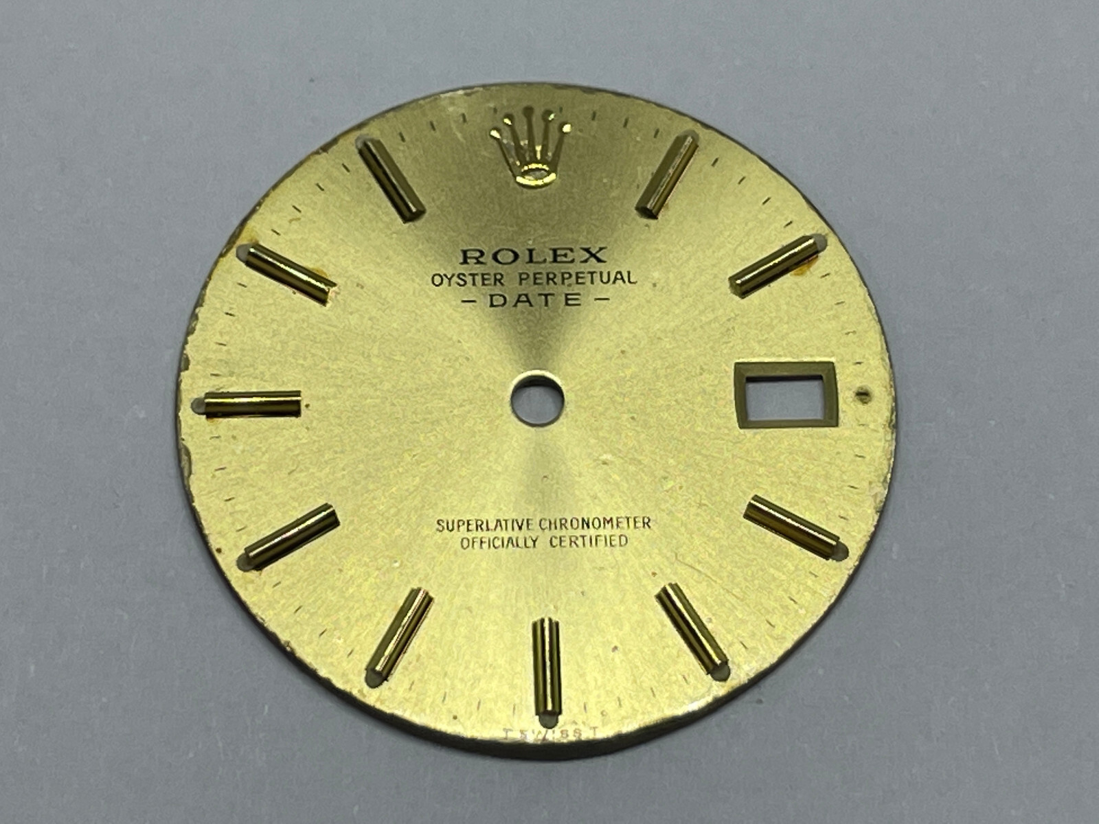 ROLEX Dial: DATE 1500, 1501, 1503, 1508 champagne soleil.