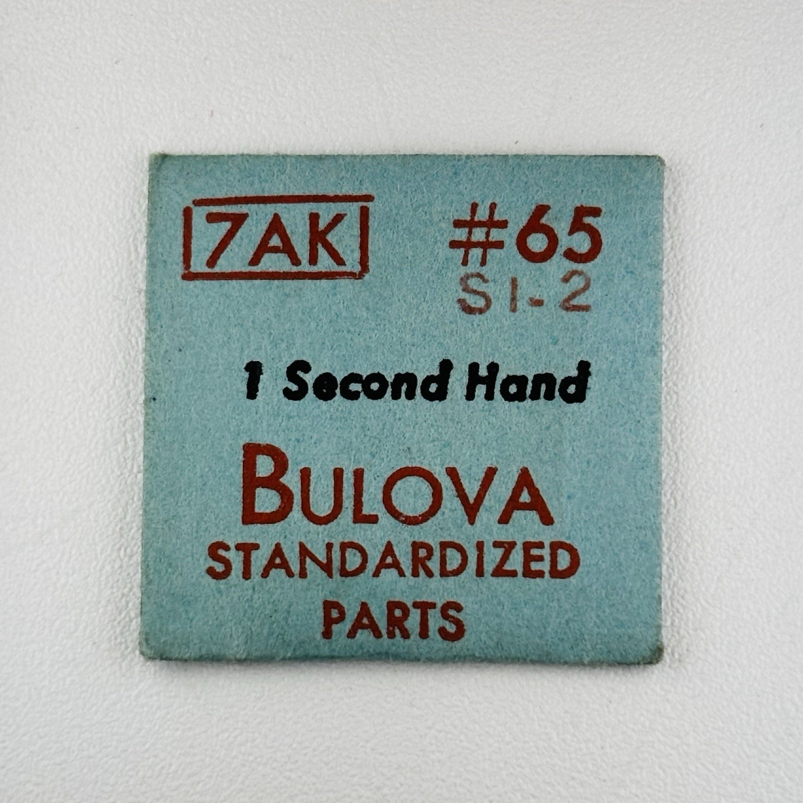Bulova 7AK Second Hand Silver Index 2 watch part #65