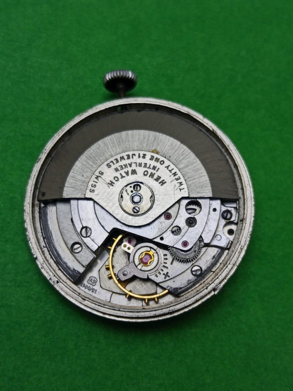 cal. 1700/01 Automatic 21 jewels Watch Movement Working Condition For Parts