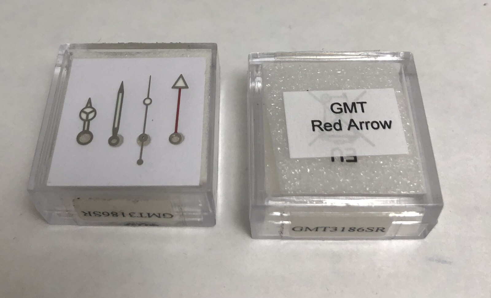 White Hand Set w/Red Arrow for Rolex GMT Master II 3185 3186