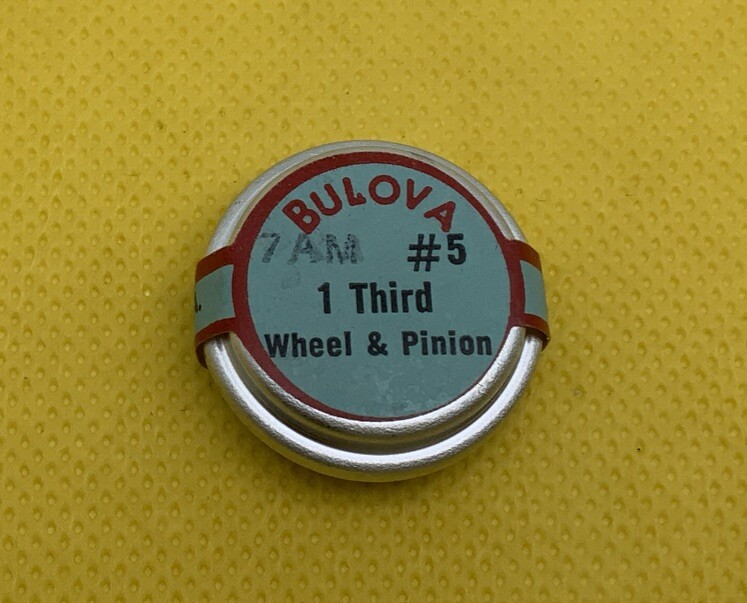 Bulova 7AM #5 Third Wheel& Pinion. Sealed. New Old Stock. 12a3