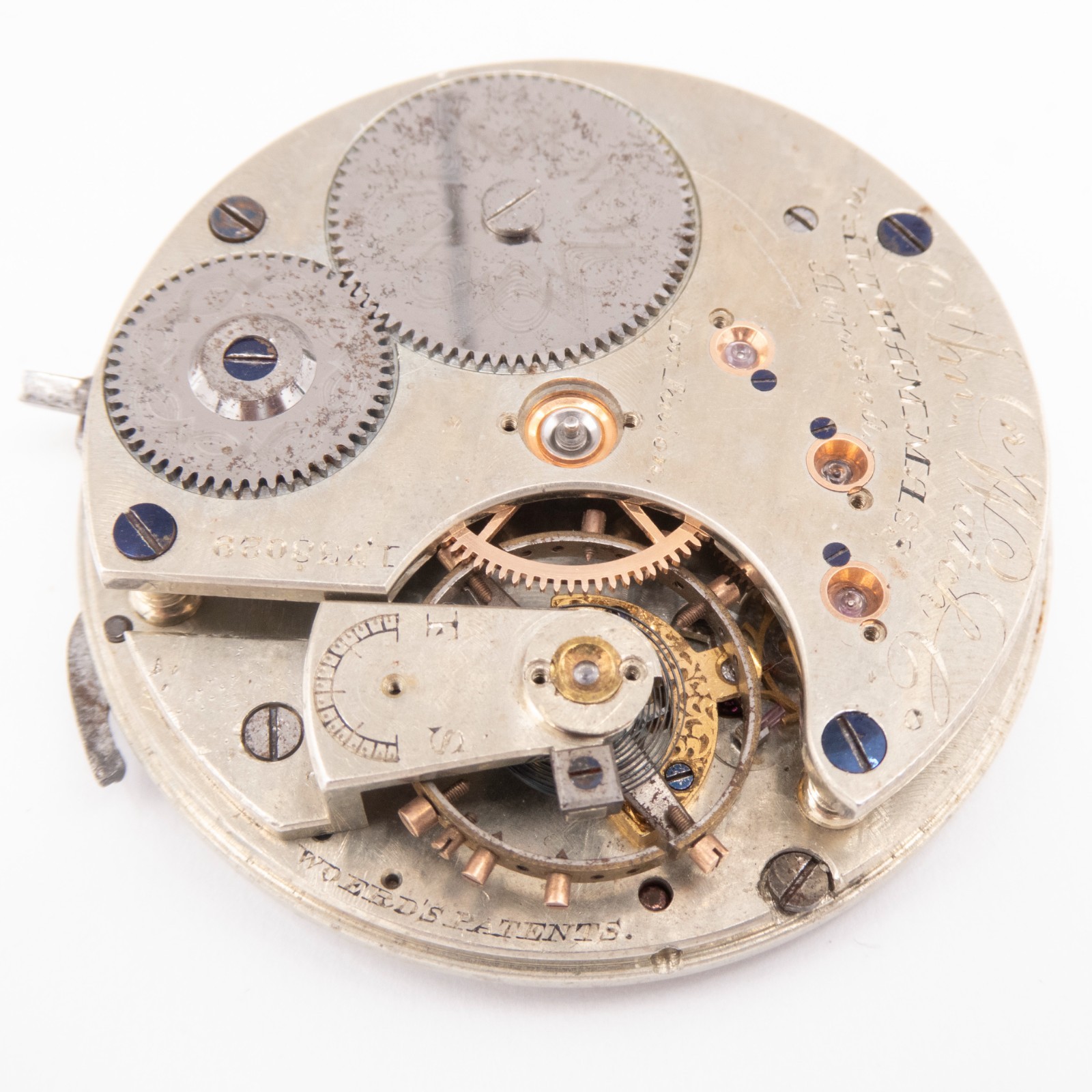 Partial Waltham Am. Watch Co. 16-Size 16-Jewel Antique Pocket Watch Movement