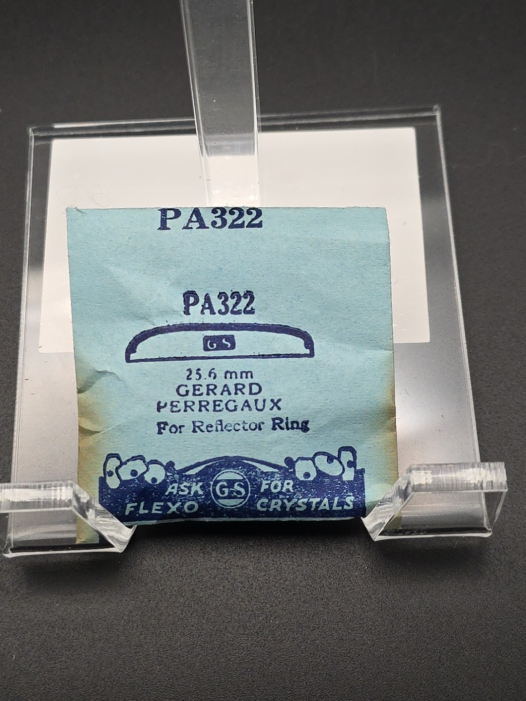 G-S Watch Crystal PA322 25.6mm Gerard Perregaux For Reflector Ring