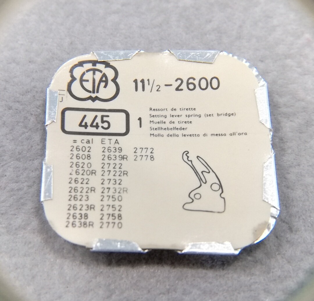 ETA 2788 Original parts NOS