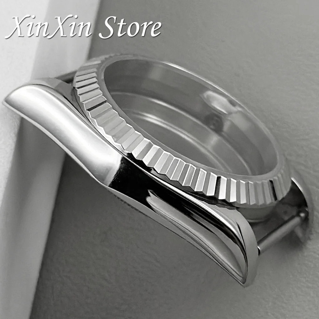 904L Stainless Steel NH35 Fluted Bezel Watch Case 36Mm/40Mm S Crown for NH34 NH3