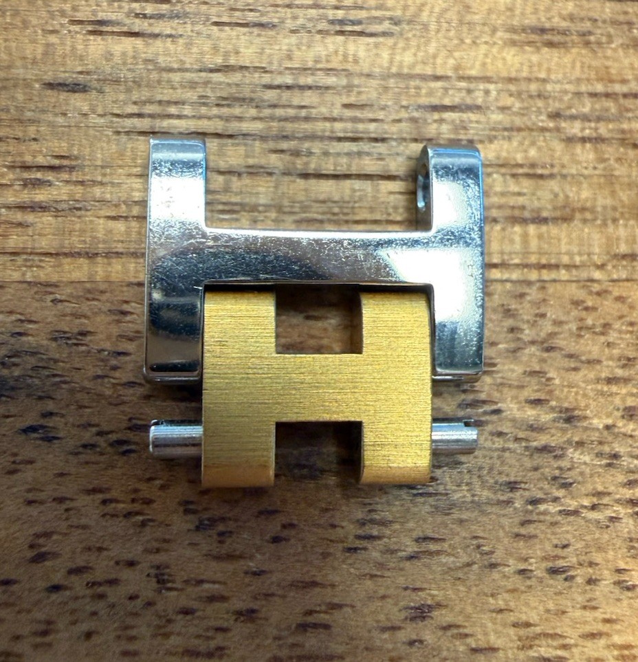 HERMES Clipper 12mm Authentic Link Watch Band Bracelet Parts
