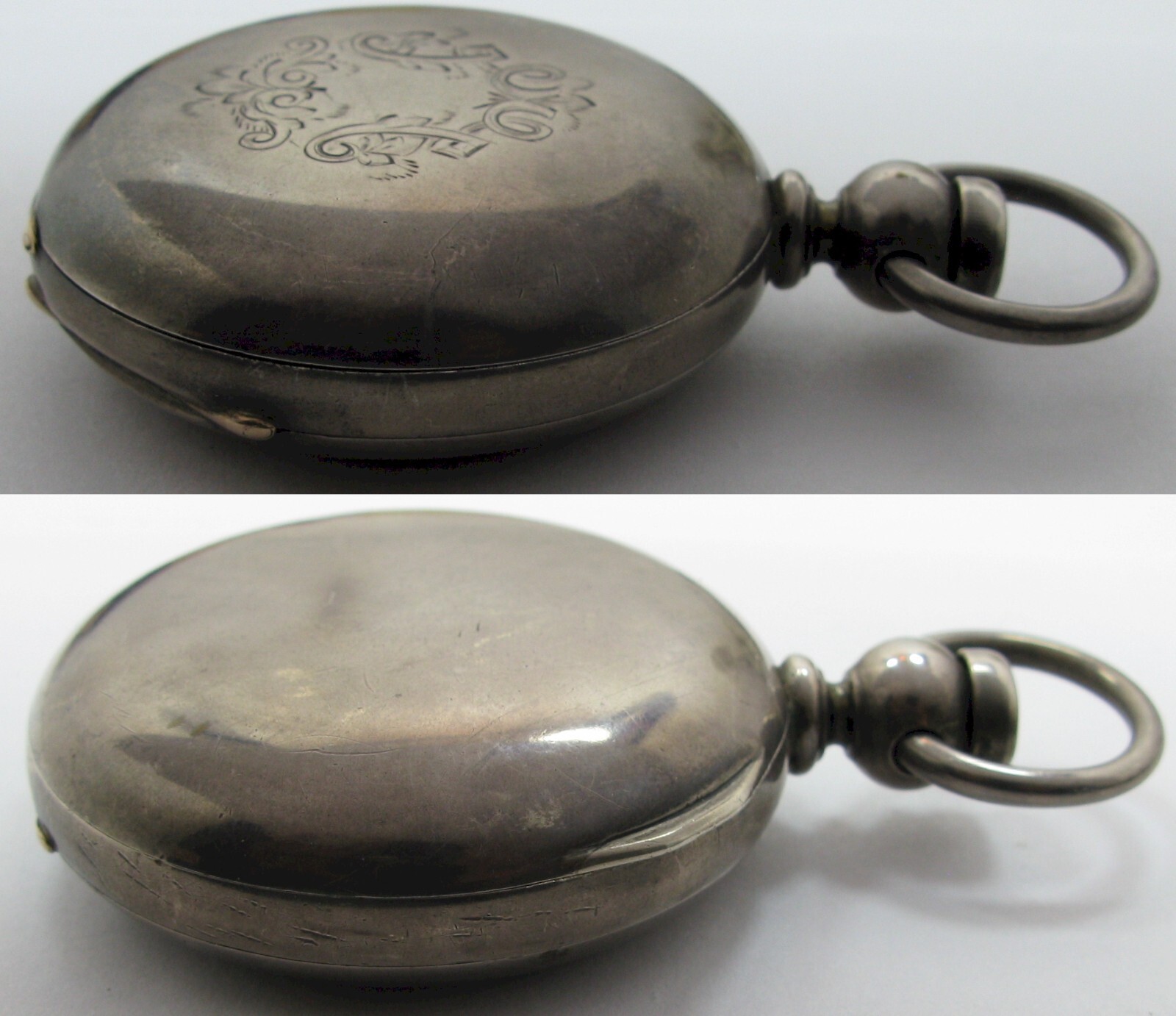 Waltham Dueber Coin silver hunting Pocket Watch 18s 1893 15j. Bartlet #1,639,631