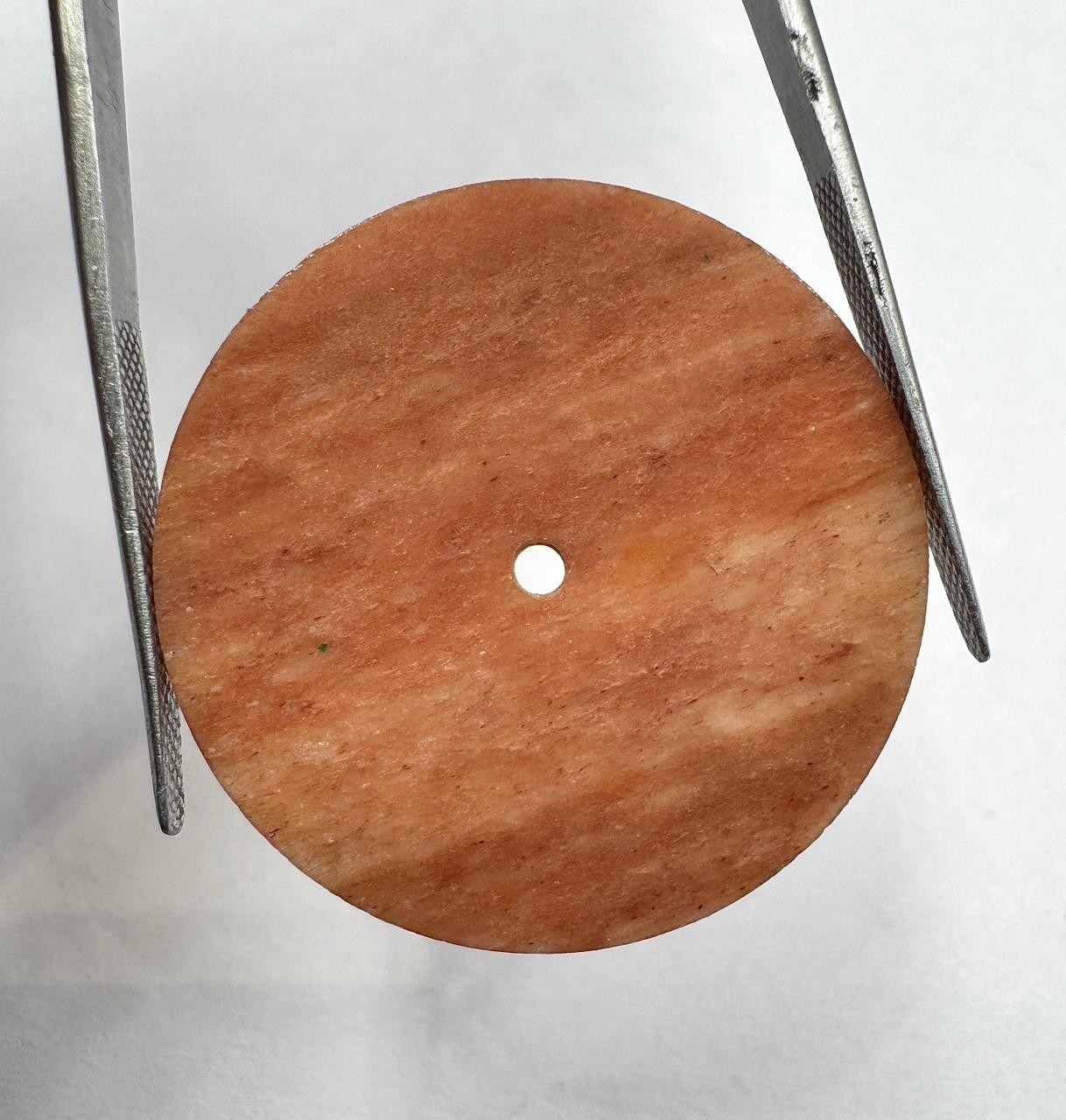 Red Jasper Watch Dial: 31.5mm One Sided Polished Gemstone Round Disk gmc1018w