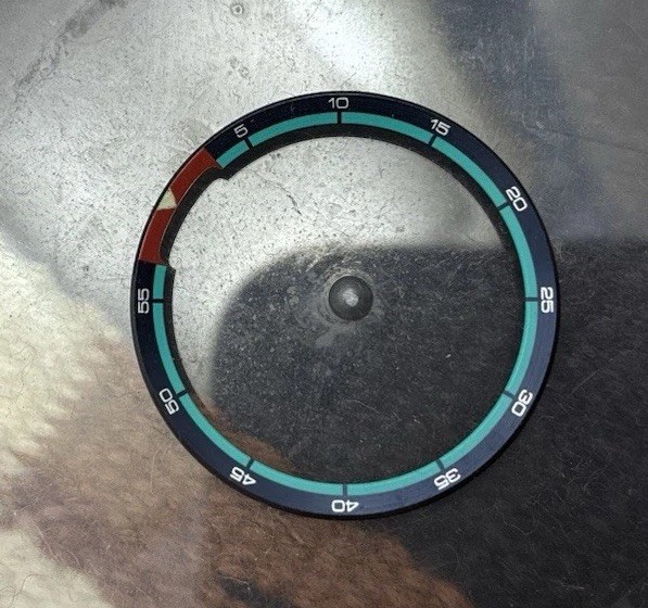 Seiko Bell Matic 4006-6020/6021 Inner Rotating Bezel Insert OEM Part – Blue