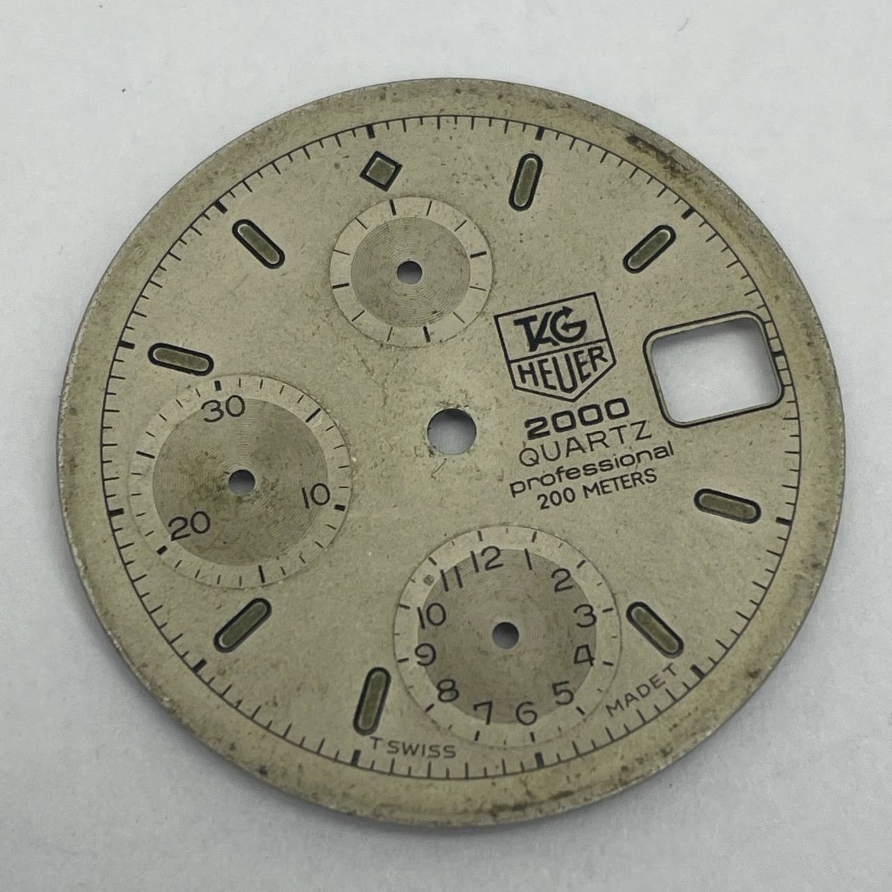 TAG HEUER 2000 PROFESSIONAL CHRONOGRAPH QUARTZ WHITE DIAL 29.2MM