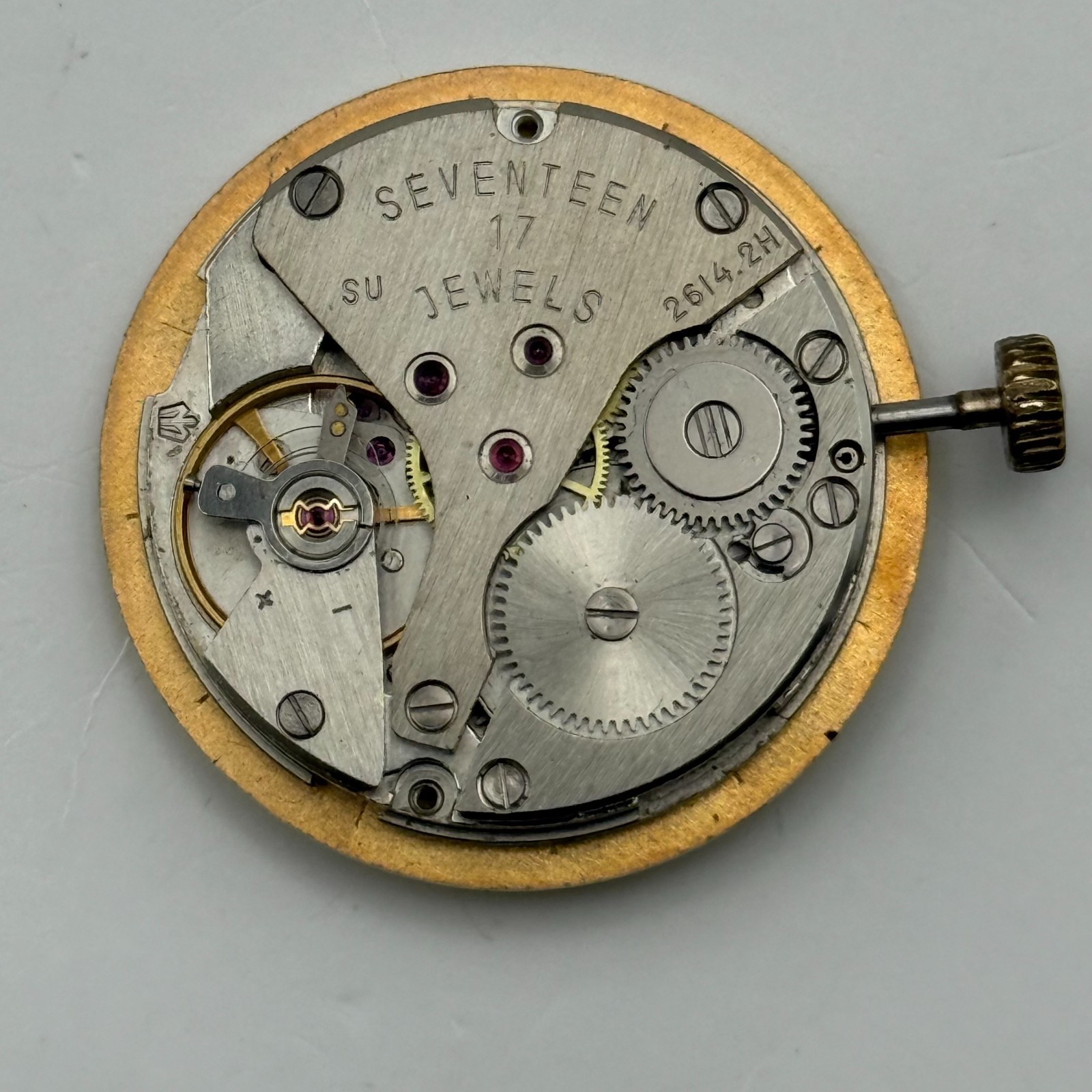 Poljot 2614.2H Watch Movement Sekonda Soviet 17 Jewels Parts Repair 26.4mm