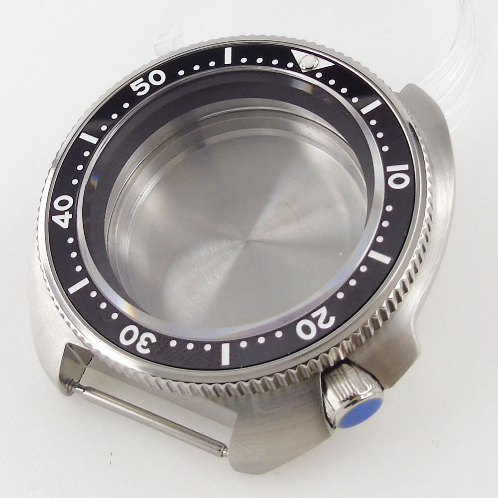 200M WR Tandorio 44mm Diving Watch Case Parts Fit For NH35 NH36 Sapphire Glass