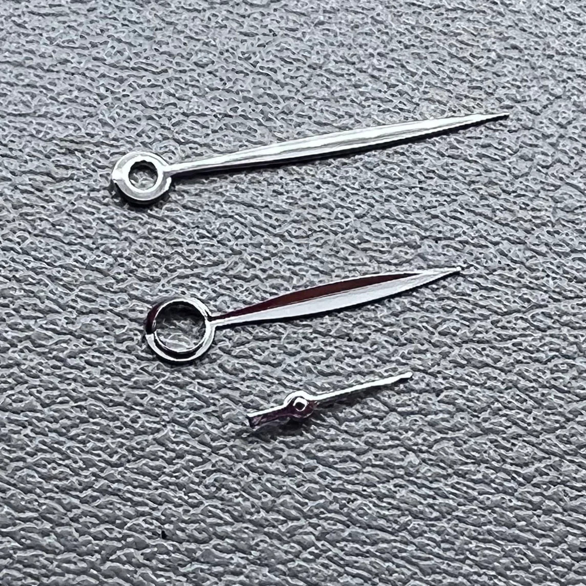 Leaf Shape Silver Willow Watch Hands for Seagull ST3600/ST3621/ETA6497/ETA6498