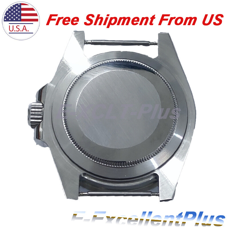 40mm Ceramic Bezel Watch Case Black For NH35 NH36 4R35 4R15 4R36 SKX007 Movement