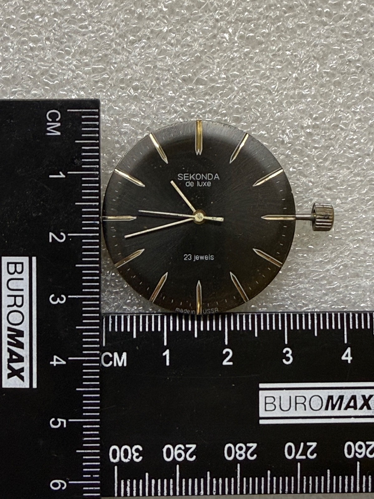 USSR SEKONDA de LUXE movement 2209 caliber Gold Plated watch mechanism FOR PARTS