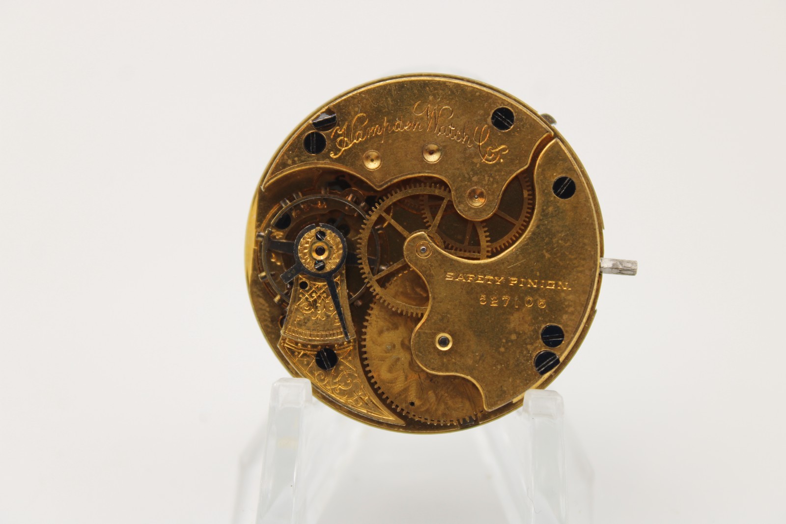 1888 HAMPDEN POCKET WATCH MOVEMENT 527106 GRADE 200 6s 7j (SP2)