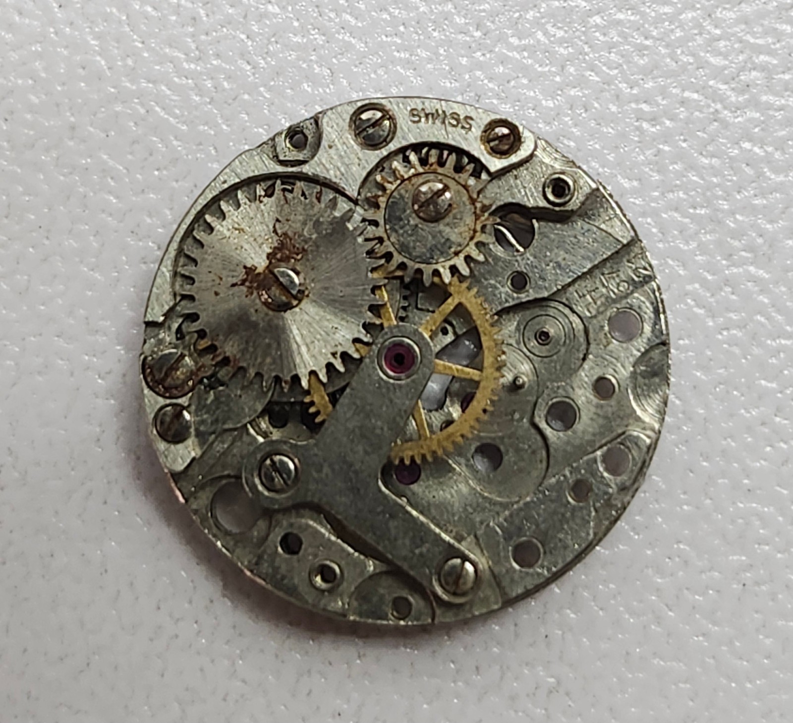 Lot of 2 Mechanical Watch Movements for Parts/Repair -FHF 57-21 & Caliber 815