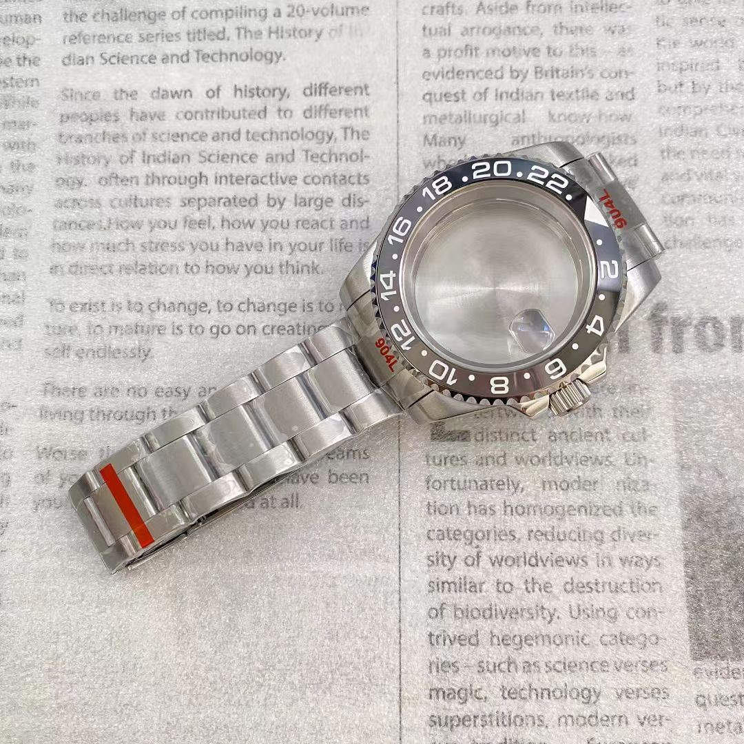 Fit Nh35 Nh34 Nh36 Movement Bruce W Grey Bezel 40mm Brushed 20ATM Watch Case