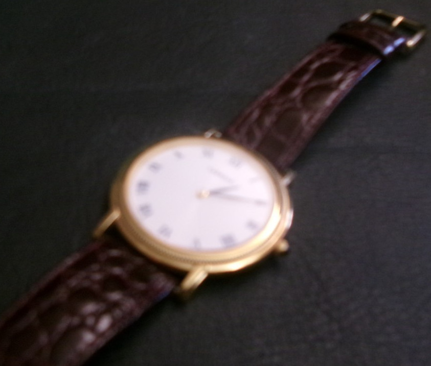 Vintage Seiko Lassalle ultra thin Coin Edge Bezel White Roman –