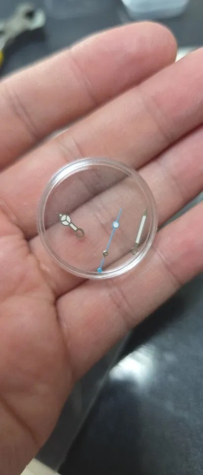Ice Blue Luminous NH35 Watch Hands Deep Diving Modified Accessories For NH36