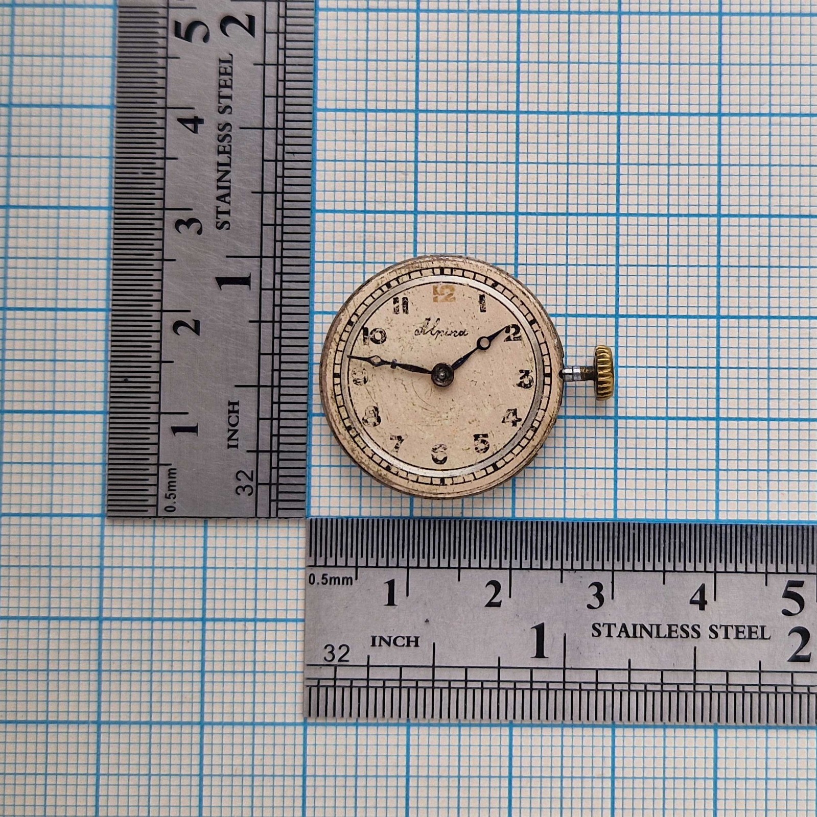 Alpina Wrist Watch Movement PARTS REPAIR