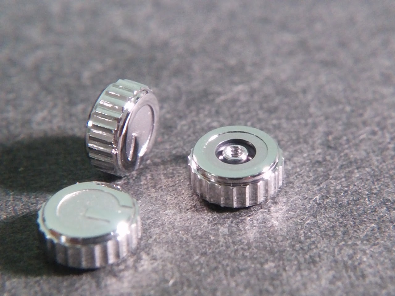 Gucci crown 4.9mm stainless steel, NEW, for watch repair. 1 per order