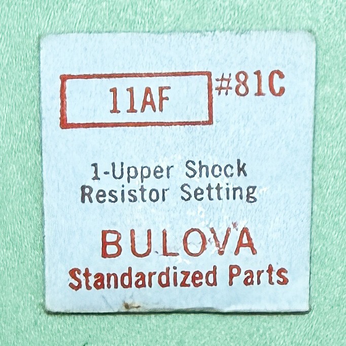 Genuine Bulova Part 81C Upper Shock Resistor Setting 11AF 11AFA 11AFAC 11AFC 116