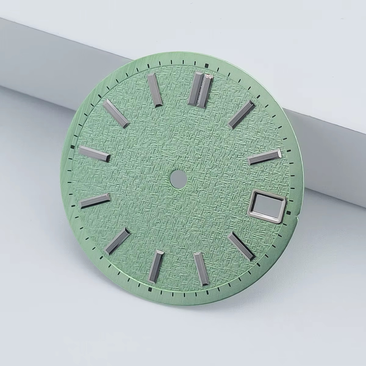 28.5Mm Silver Blue Pink Sterile Watch Dial Fit NH34 NH35 Movement Fit 3/3.8 O’Cl