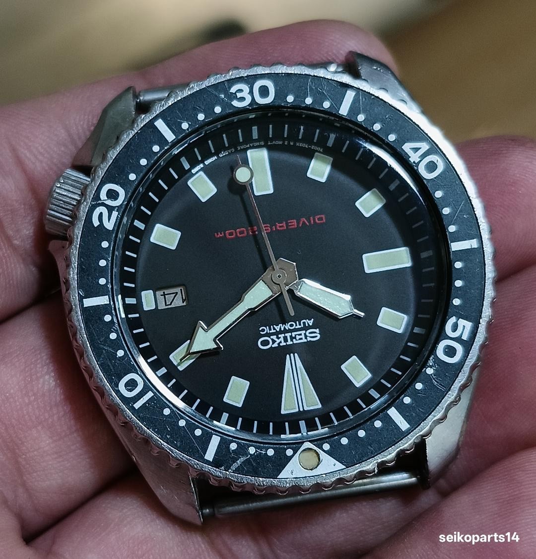 ORIGINAL SEIKO TRANSITION 200m DIVER 3 COUNTRY SIGNED 7002-7039 YEAR 1994 DEC