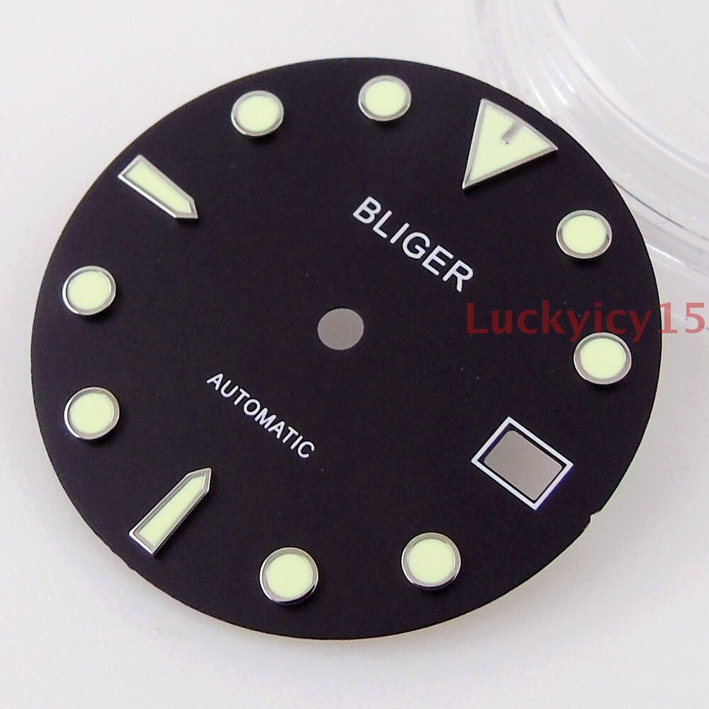 29mm watch dial fit for NH35 Automatic movement date window 3 or 4 o’clcok crown