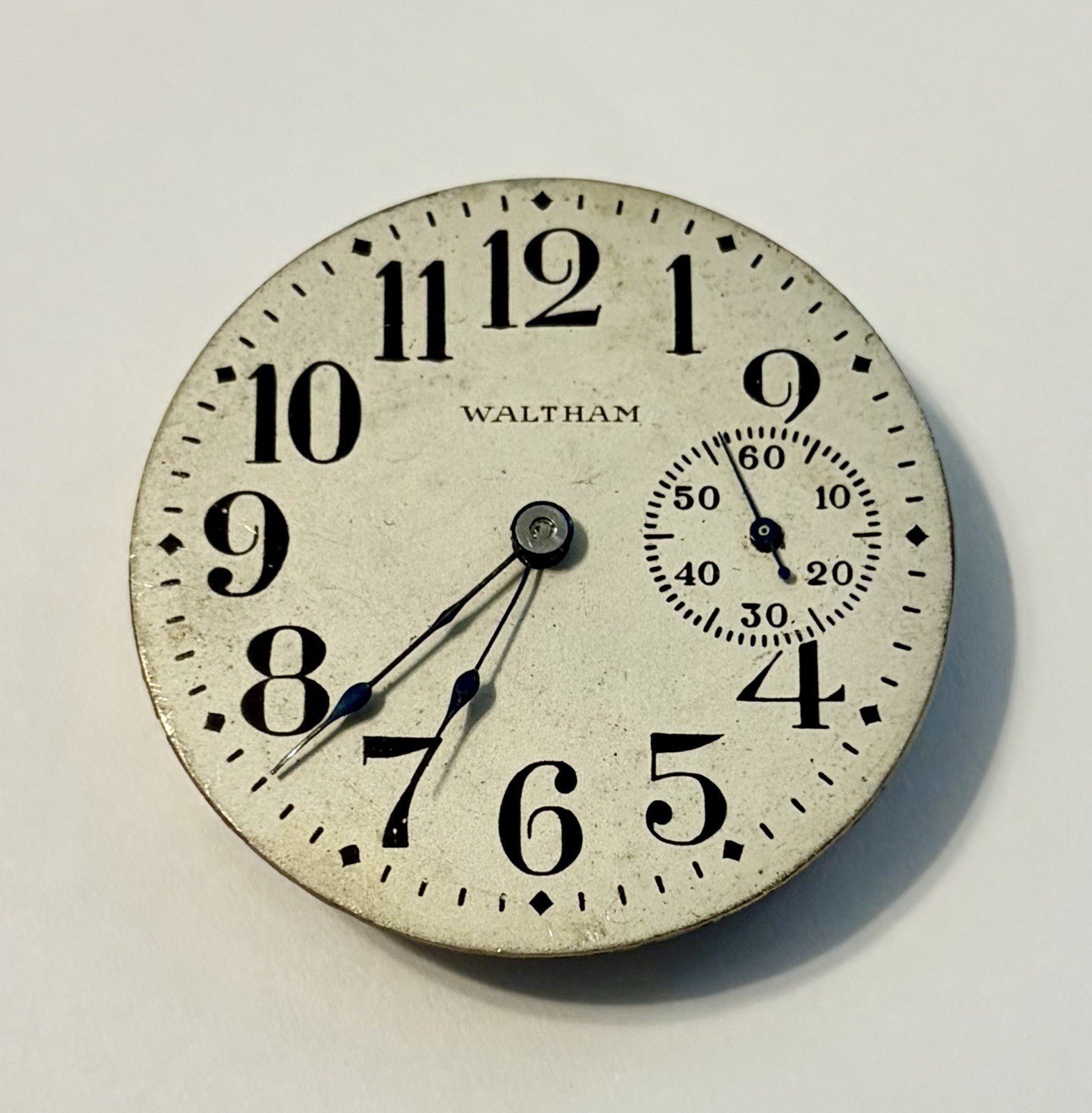 Waltham Royal 16s 17j M1888 Pocket Watch Movement Railroad Dial 3 o’ clock Sub