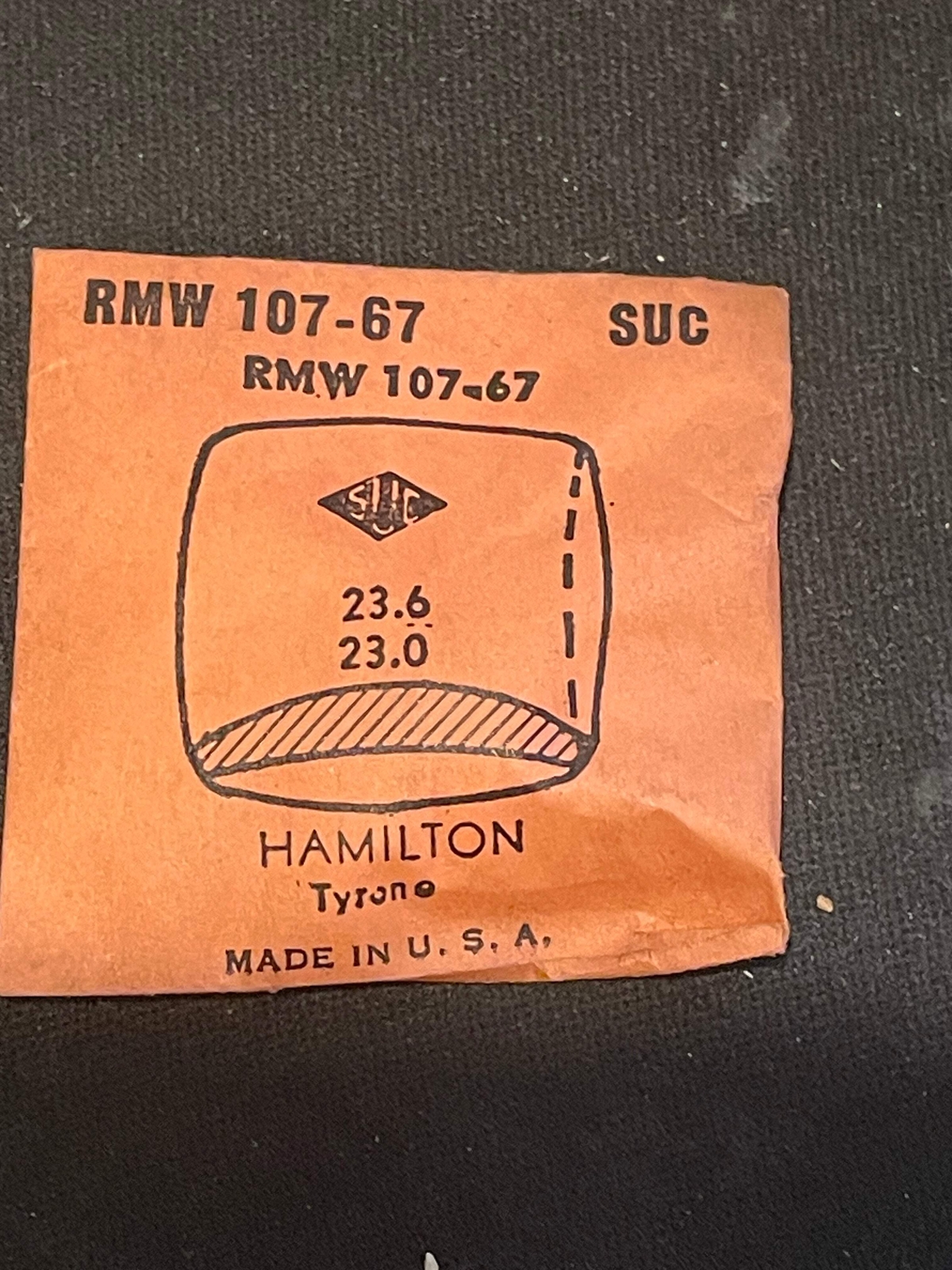 SUC Rocket Crystal RMW 107-67 for HAMILTON Tyrone – 23.6 x 23.0mm – New