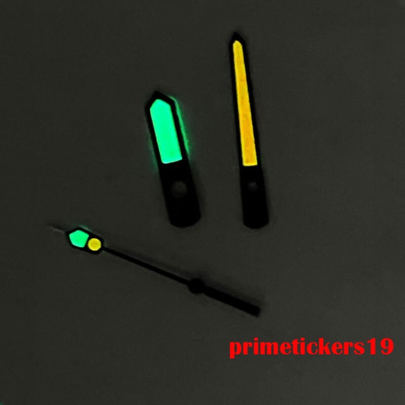 C3 Super Luminous Black Orange Watch Hands Fit NH35 NH36 7s26 Automatic Movement