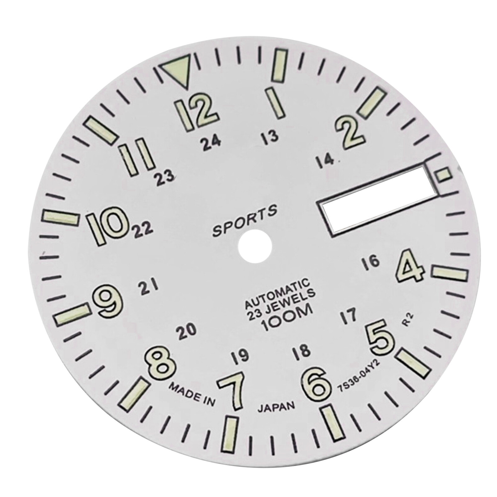 28.5mm C3 Luminous White Watch Dial for NH36A Automatic Mechanical Movement