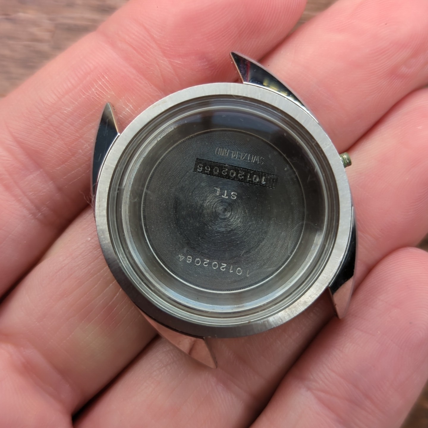 Titus ESA 9162 NOS Watch Case, With Omega Crystal for F300hz Part (O7)