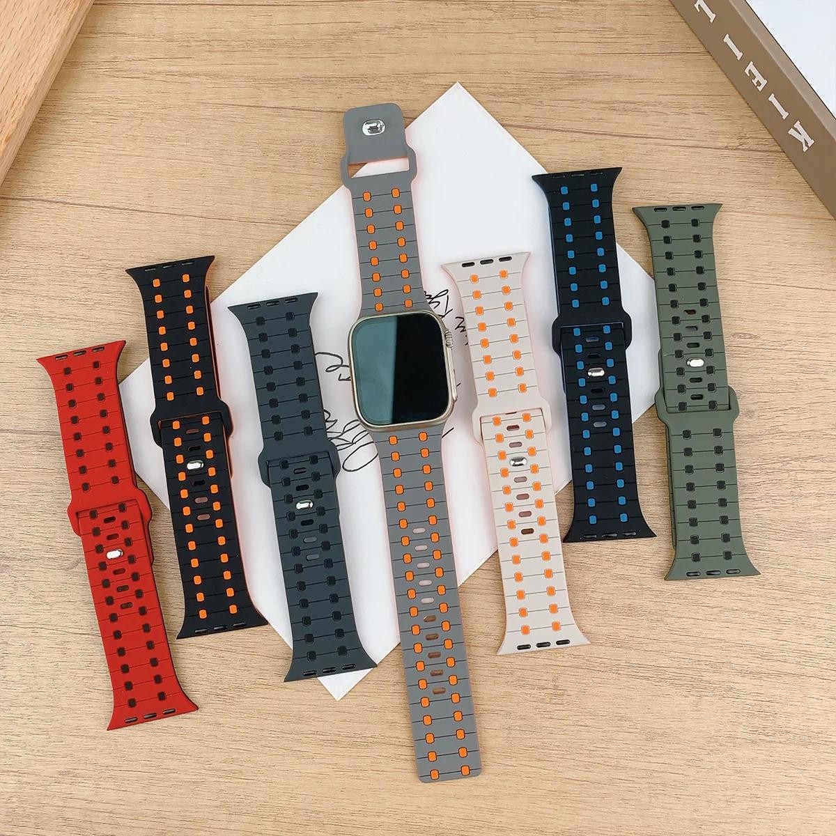 Silicone Band for Apple Watch Strap for Iwatch 11 10 9 8 7 6 5 3 Se Ultra3 2 1