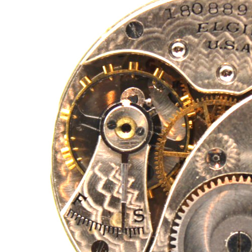 1915 ELGIN POCKET WATCH MOVEMENT 18088929 GRADE: 320 0s 7j (GK2)