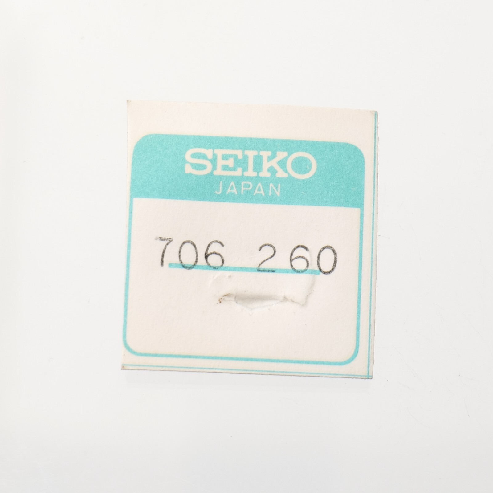 Genuine Seiko 2620A Sixth Wheel Part # 706 260 Watchmakers New Old Stock (G5D12)