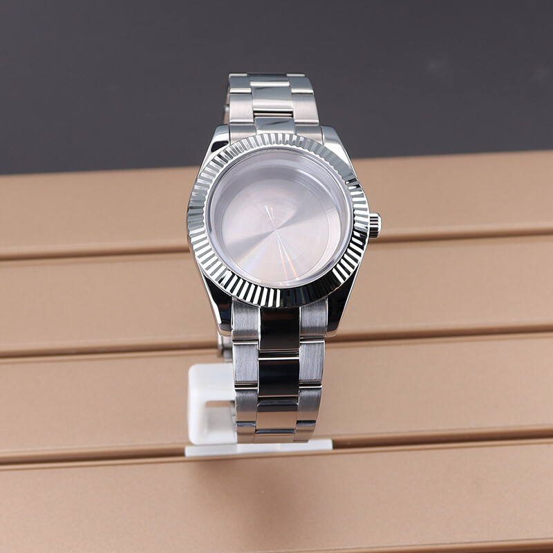 36mm/39mm Watch Case Oyster Strap Sapphire Glass For Seiko Nh35/36 8215 Movement